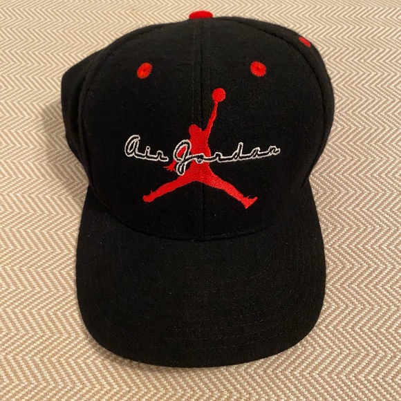 Vintage 90’s Nike Air Jordan Jump Man Script Strapback 23 Logo Hat - Picture 3 of 11